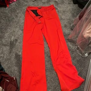 Express boot cut red pants